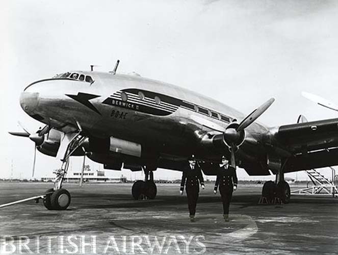 1940s - BOAC Lockheed Constellation G-AHEK Berwick II at Heathrow