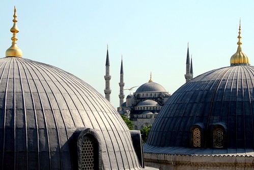 Blue Mosque from Hagia Sophia