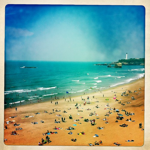 Biarritz beach thru Hipstamatic - Pays basque - France Hipstamatic images