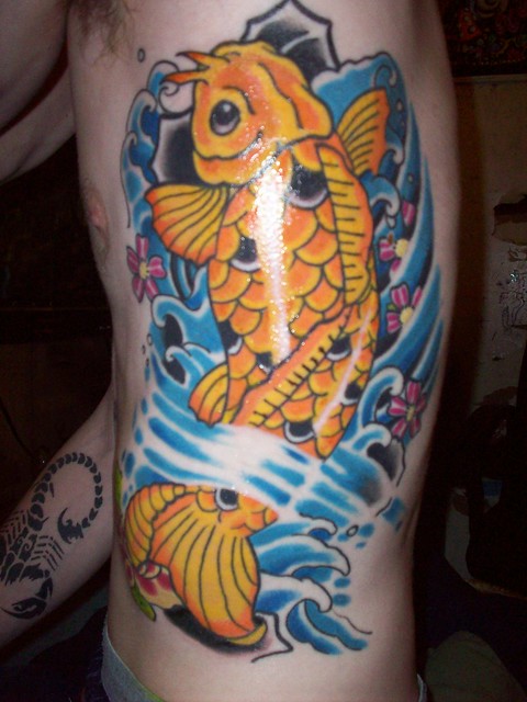  Miami Ink TATOO Garver Samurai a Koi is widely distinguished in Japan 