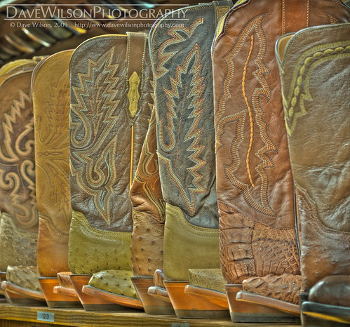 Why HDR Sucks - Tutorial Image - Cowboy Boots (hideous tone mapping)