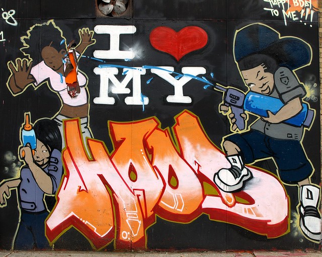 maori symbole chicano alphabet Graffiti art LOVE MY HOOD Graffiti Mural 