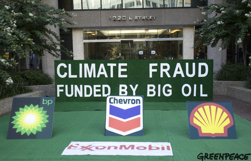Greenpeace - Astroturf climate fraud funded by Big Oil, American PetroleumInstitute Energy Citizens