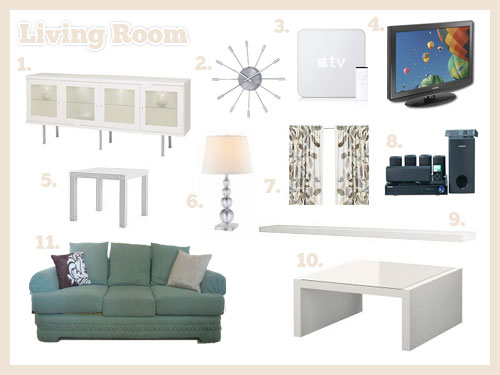 Living Room Mood Board