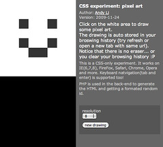 CSS experiment: Pixel art