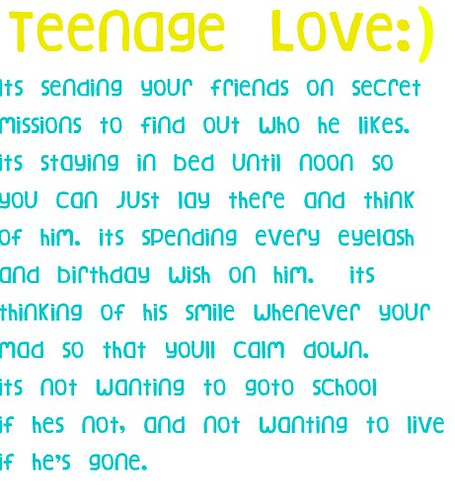 Teen Love Quotations 7