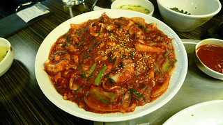 Seoul 2009 - Chili Octopus/Nakji Bokum - Sannakji Place
