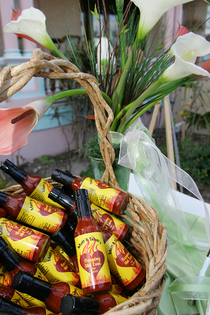 Hot Spicy a clever wedding favor Custom Hot Sauce from Key West