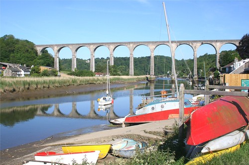 Calstock Viaduct, River Tamar by Stocker Images