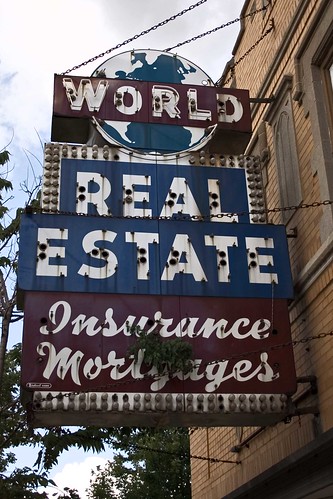 World Real Estate sign by William 74
