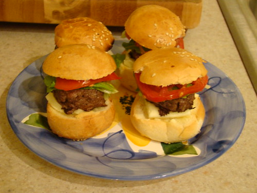 Sliders (Mini Burgers) For Dinner 100709W