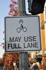 May Use Full Lane by Eric Gilliland on FlickR