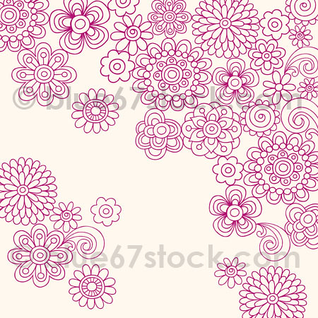 Henna Tattoos Flowers on Drawn Psychedelic Paisley Henna Tattoo Doodle With Flowers And Swirls
