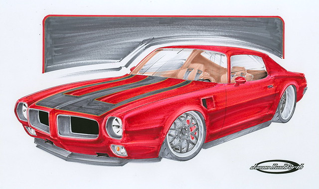 This is a 1972 Firebird concept drawing The car will be finished spring of