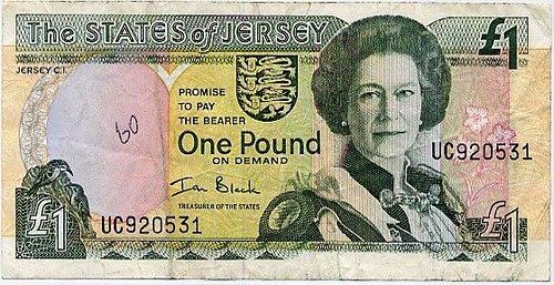 A Jersey Pound Note