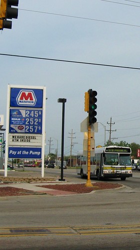 The intersection of 79th Street and Roberts Road. Justice Illinois. May 2009. by Eddie from Chicago
