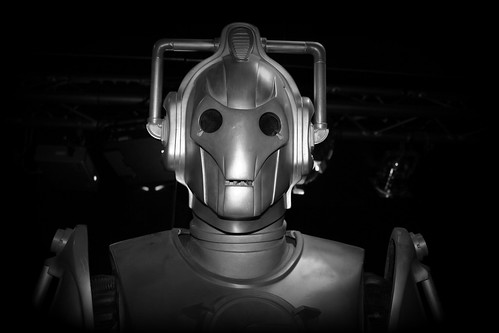 Cyberman attack - run! by Stocker Images