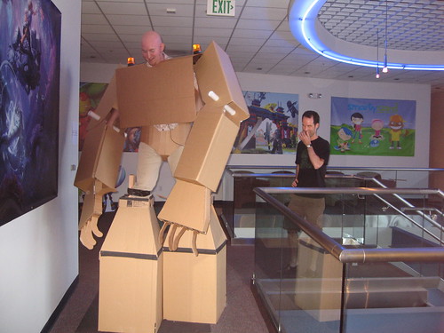 Cardboard Suit in the Office 43