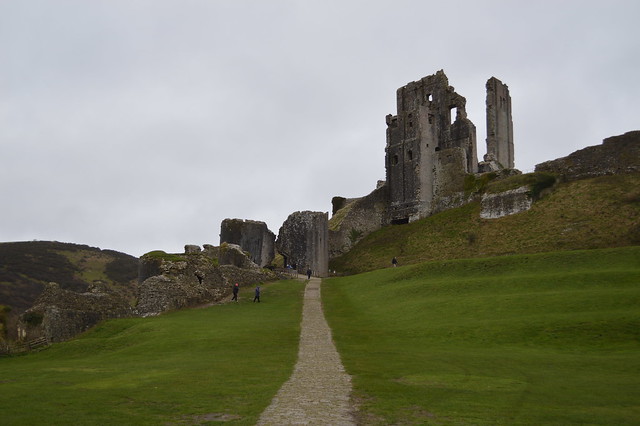 A picture of corfe castle