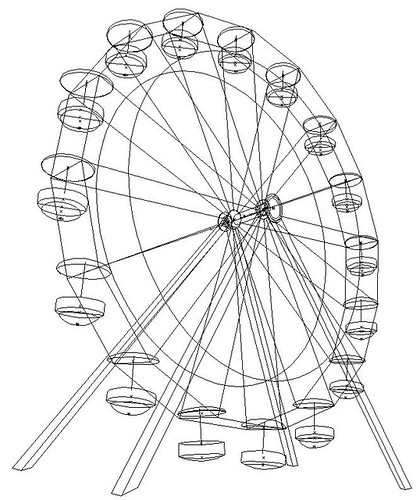 coloring pages of ferris wheel - photo #29