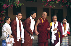Meeting His Holiness the 14th Dalai Lama of Tibet at his residence in 1993