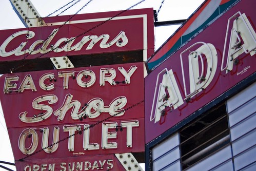 Adams Shoes sign-Chicago, Il