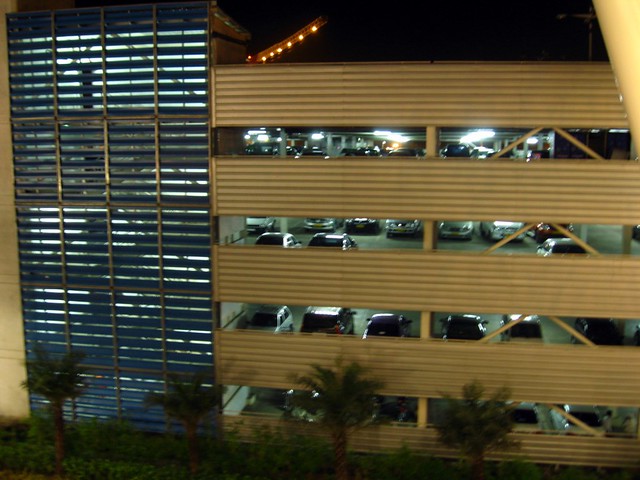 Multi level parking. at the Chhatrapati Shivaji International airport,