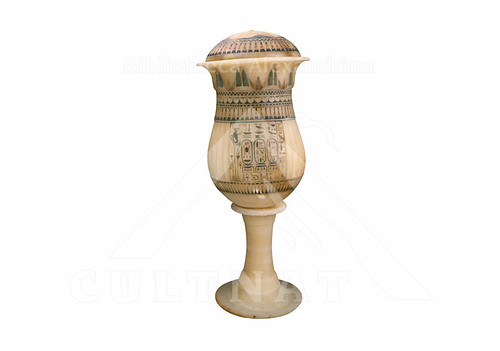 Vase with Names of Tutankhamun and Ankhesenamun إناء يحمل اسمي توت عنخ آمون وعنخس إن آمون by CULTNAT