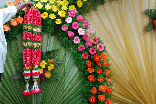 Reason being this flower decorator made this for Surya Jyothika Wedding 