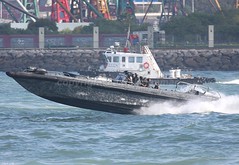 Hong Kong police boats