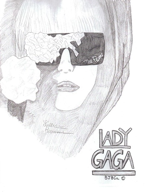 Lady GaGa Drawing for my friend who absolutely loves the song Bad Romance