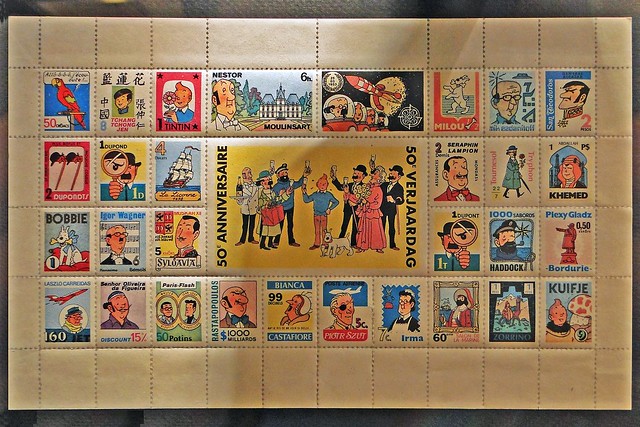 Tintin 50th Anniversary commemorative stamps