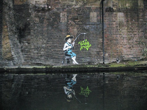Banksy: Regents Canal by eddiedangerous