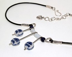 Asian Porcelain necklace
