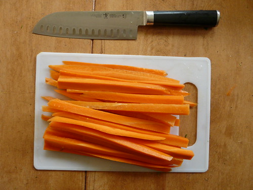 Carrot sticks for kimbap