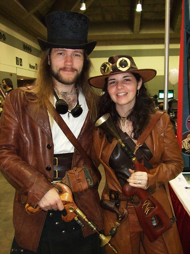 A steampunk couple