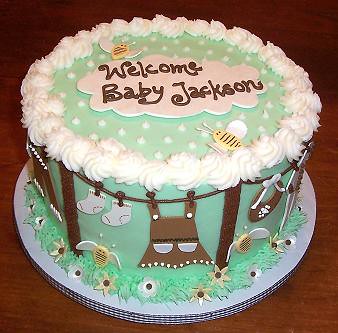 ideas for baby cakes,onesie baby cake