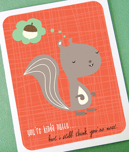 Squirrel Card by sparklepaw22