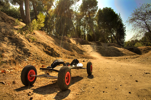 Mountainboarding . HDR