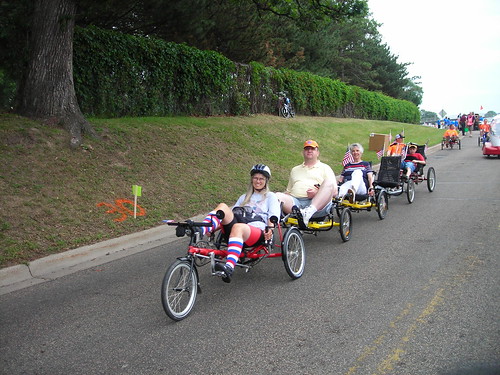 Trike Tandem in Edina Fourth of July Parade