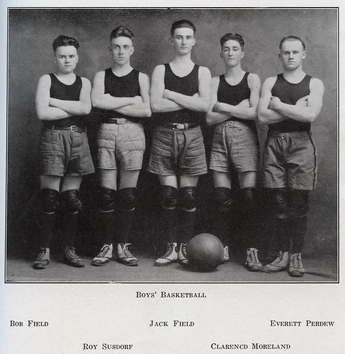 Wheeler High School Boys' Basketball Team, 1921 - Wheeler, Indiana