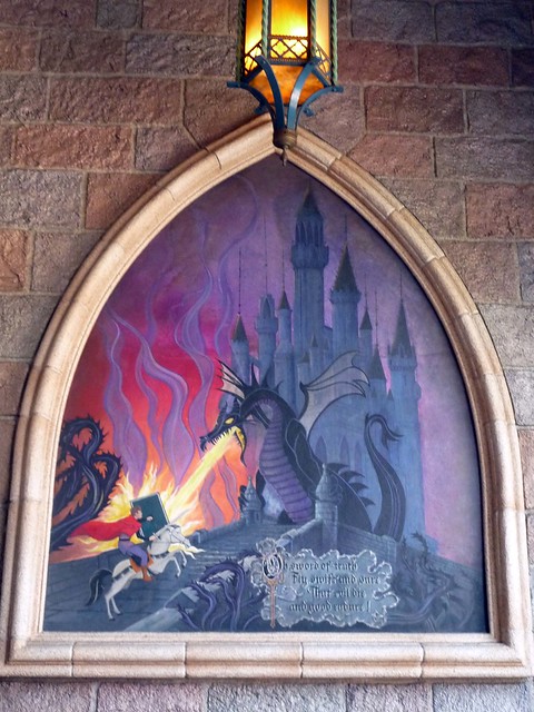 Mural inside Sleeping Beauty Castle