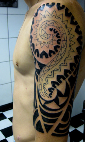 Home Tribal Tatuagem kirituhi polynesian sleeve manga polin sia