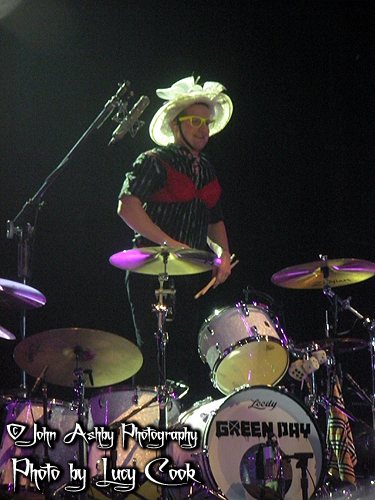 Green Day Birmingham LG Arena UK Tour Timmy Mallet on Drums