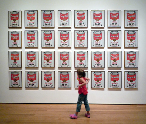 Andy Warhol, Campbell's Soup Cans with viewer