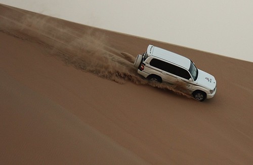 Dune bashing, Abu Dhabi, UAE.