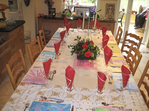 Table settings - Christmas table setting - Christmas Placemats by Colouricious