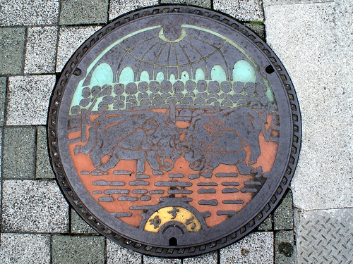 Uwajima Ehime manhole cover(愛媛県宇和島市のマンホール２）