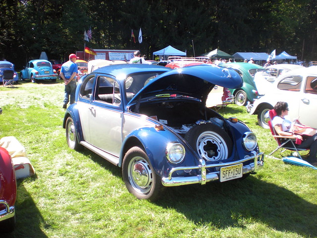 Blue and white aren't a normal twotone combination for VW Beetles 
