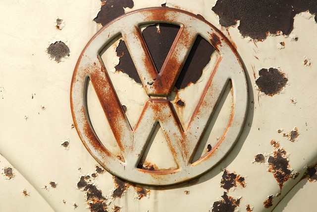 VW Camper Van Rusty Badge